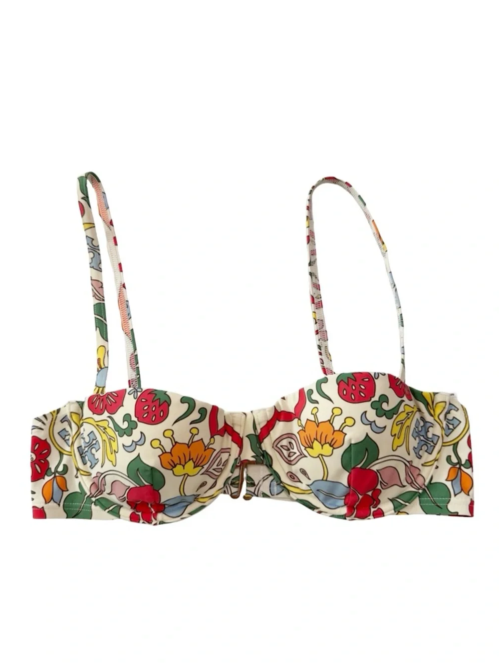 Tory Burch Floral Printed Bikini Top XS